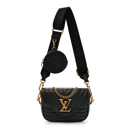 Louis Vuitton Calfskin New Wave Multi Pochette Black 1 of 13