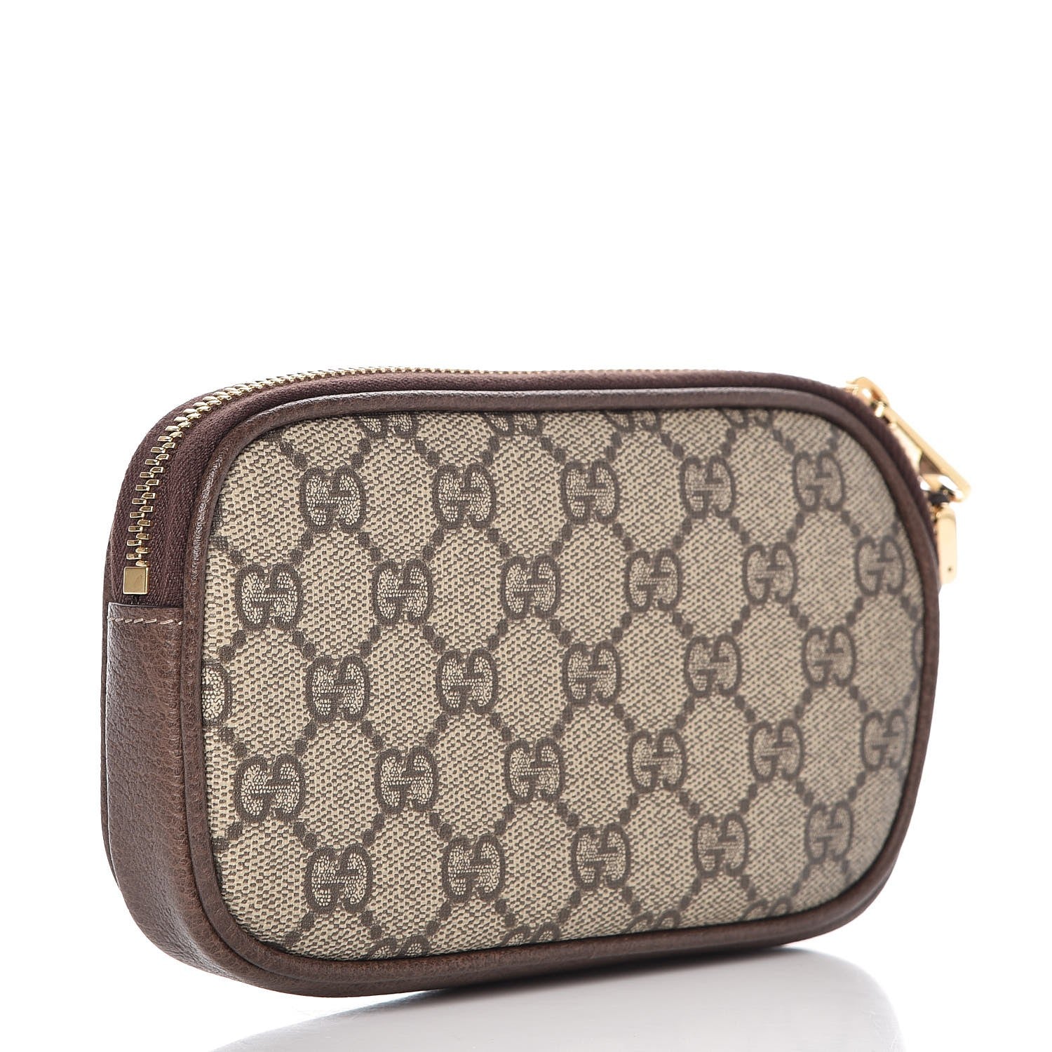 Gucci GG Supreme Monogram Ophidia Phone Case Wristlet Brown 3 of 8