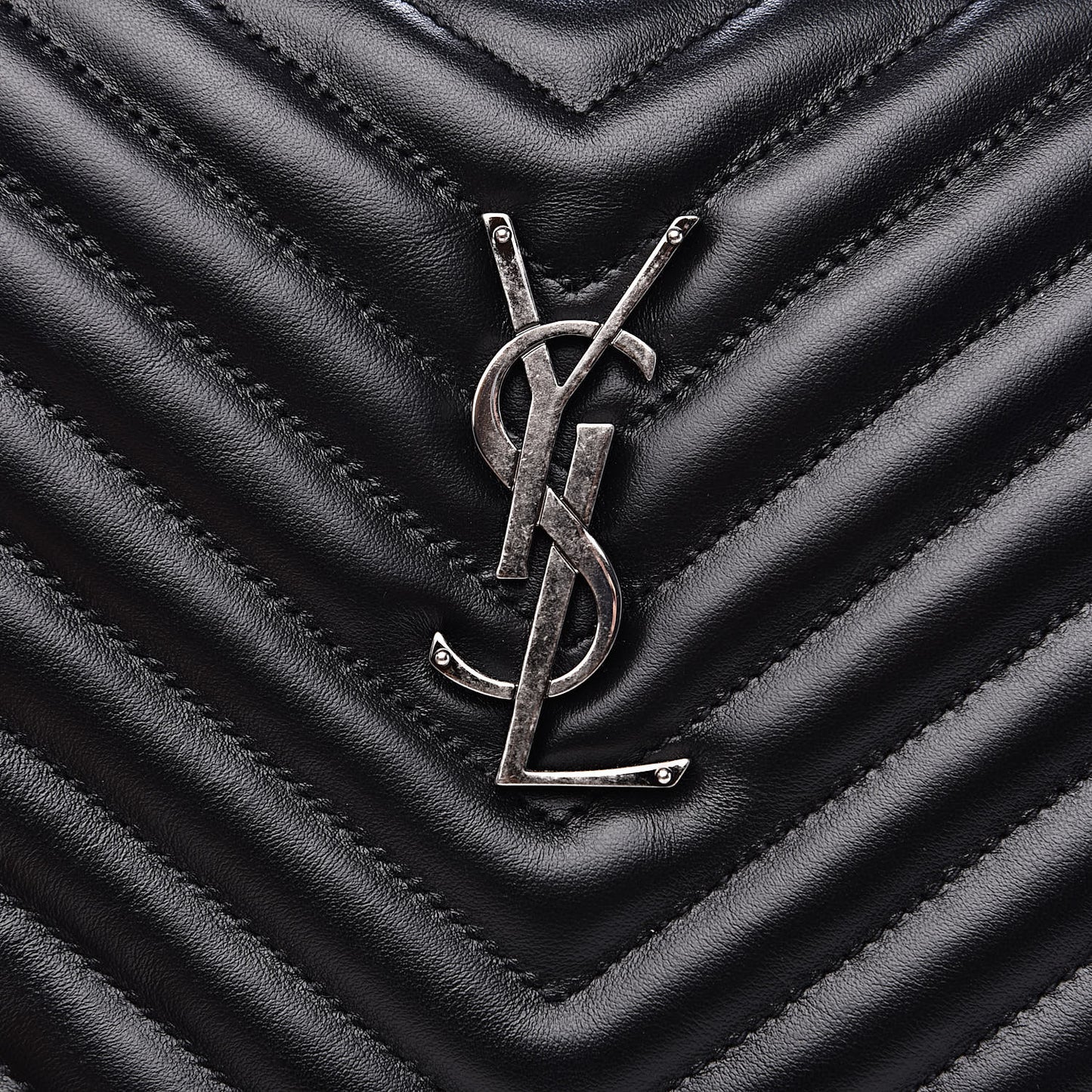 Calfskin Matelasse Monogram Lou Camera Bag Black