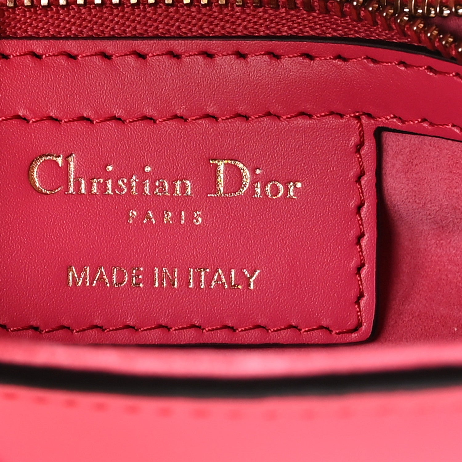 Christian Dior Smooth Calfskin Saddle Bag With Strap Fuchsia 6 of 10