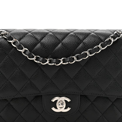 Chanel Caviar Quilted Medium Double Flap Black 8 of 12