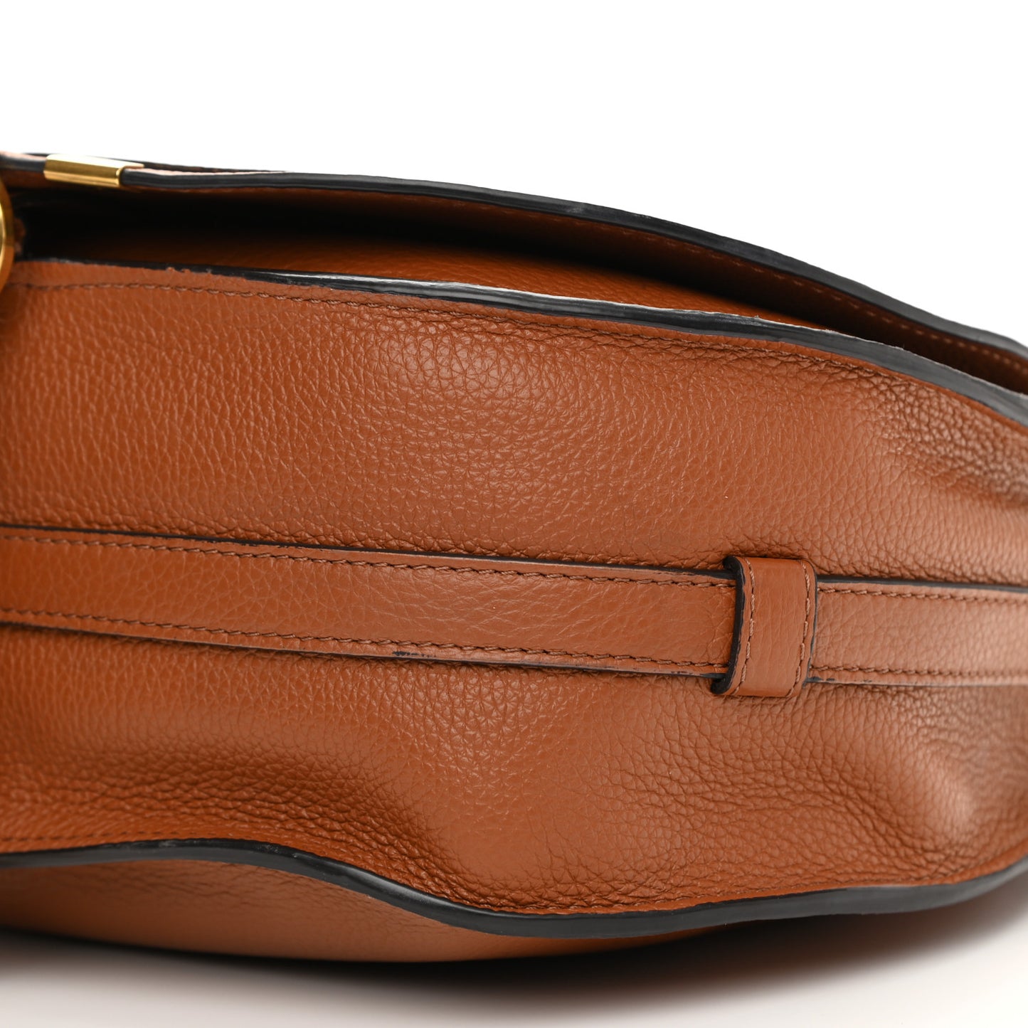 Calfskin Medium Marcie Round Crossbody Bag Tan