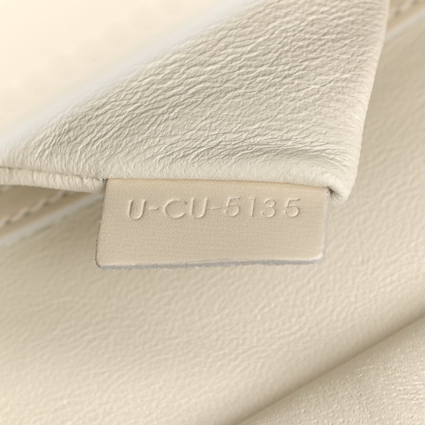 Smooth Calfskin Multicolor Double Stitching Micro Luggage White