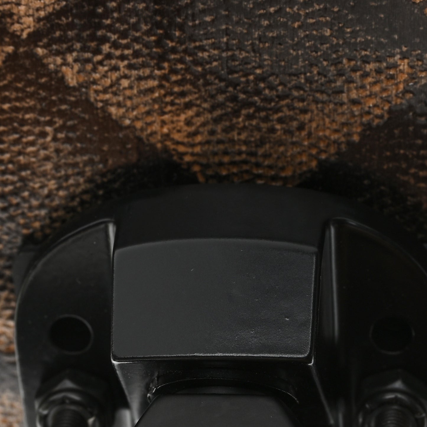 Lacquered Wood Logo Cruiser Skateboard Black Beige