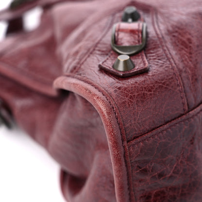 Balenciaga Agneau Classic Hardware City Dark Wine 9 of 21