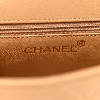 Chanel Lambskin Quilted Mini Camellia Flap Beige 6 of 12