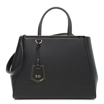 Fendi Vitello Elite Regular 2Jours Tote Black 1 of 9