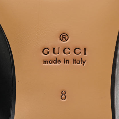 Gucci Calfskin Horsebit Mens Jordaan Loafers 8 Black 6 of 9