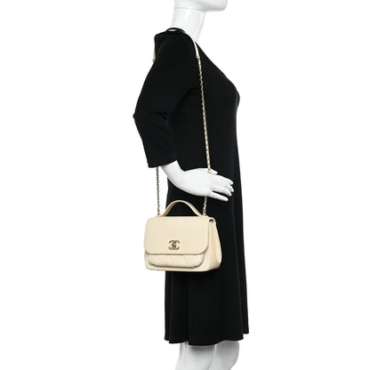 Chanel Caviar Quilted Small Business Affinity Flap White 2 of 14