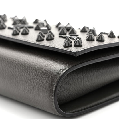 Christian Louboutin Calfskin Spikes Loubinthesky Paloma Clutch Rocket 9 of 9