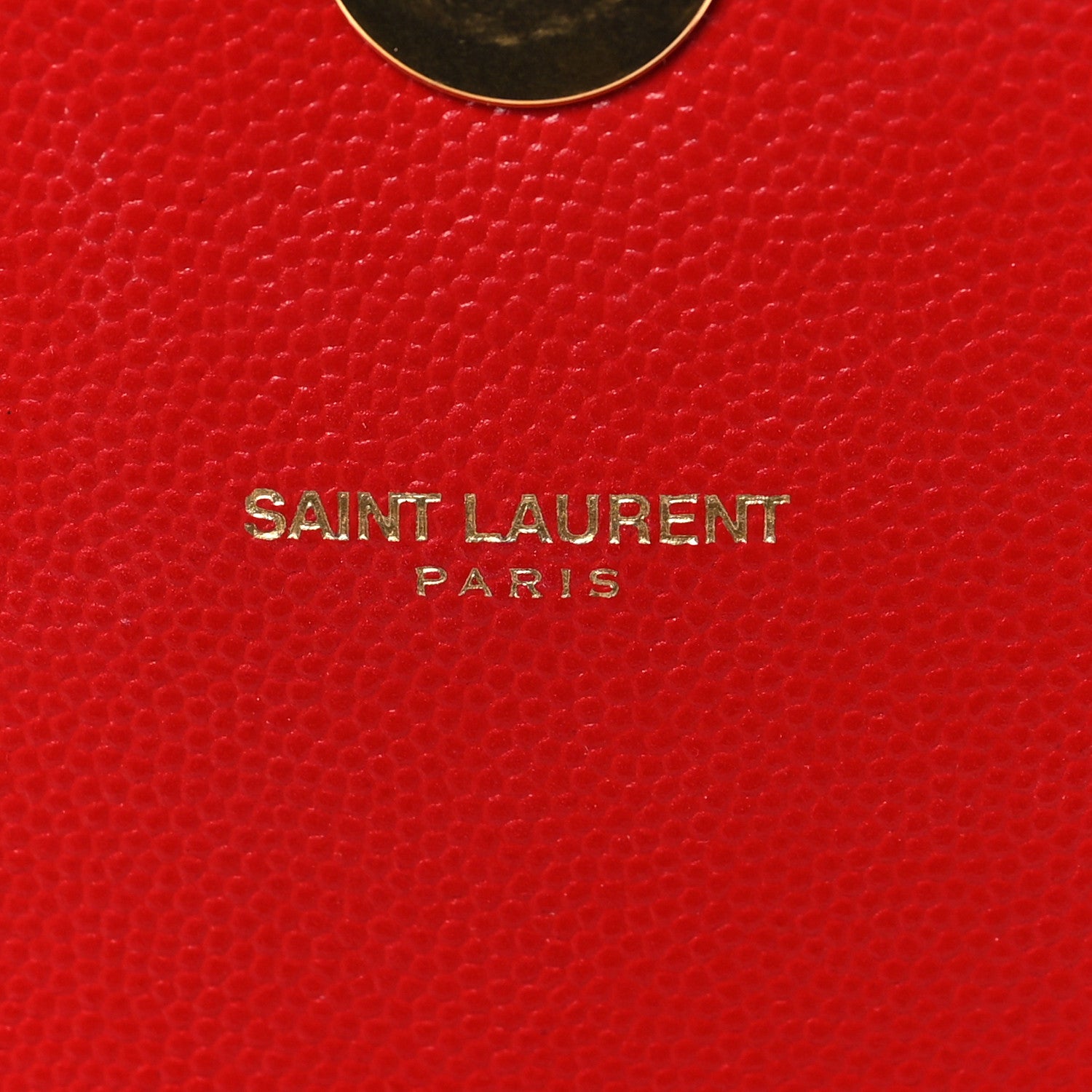 Saint Laurent Grain De Poudre Matelasse Chevron Large Monogram Satchel Lipstick Red 8 of 8