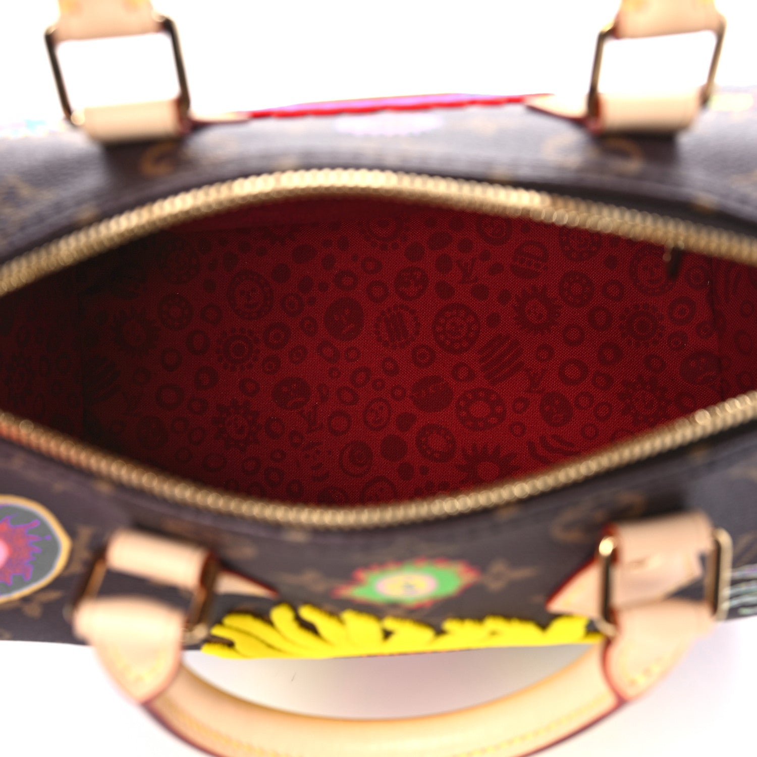 Louis Vuitton LV X YK Monogram Embroidered My Eternal Soul Speedy Bandouliere 25 Multicolor 5 of 8