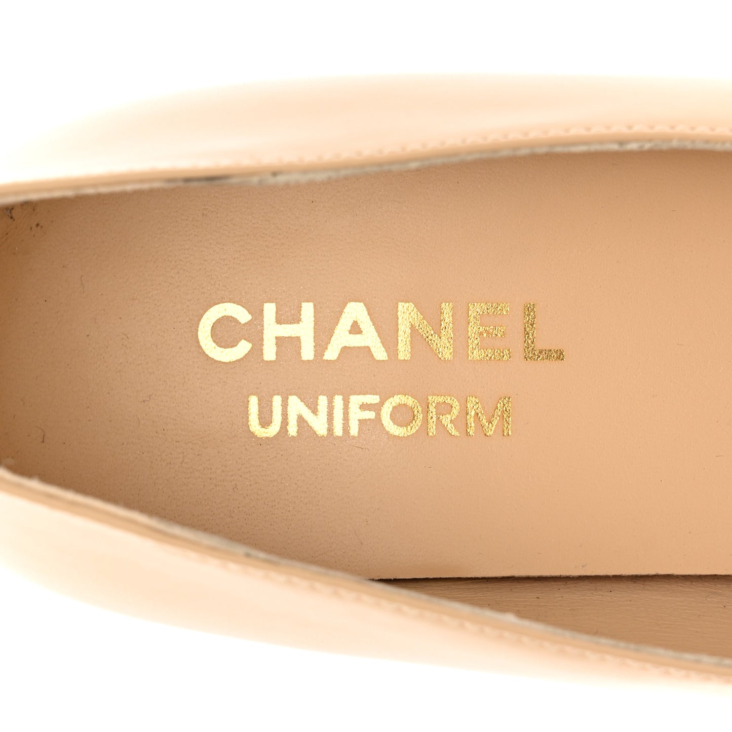 Lambskin Cap Toe CC Pumps 39 Beige Black