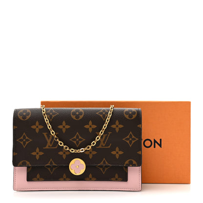 Louis Vuitton Monogram Flore Chain Wallet Rose Ballerine 15 of 15
