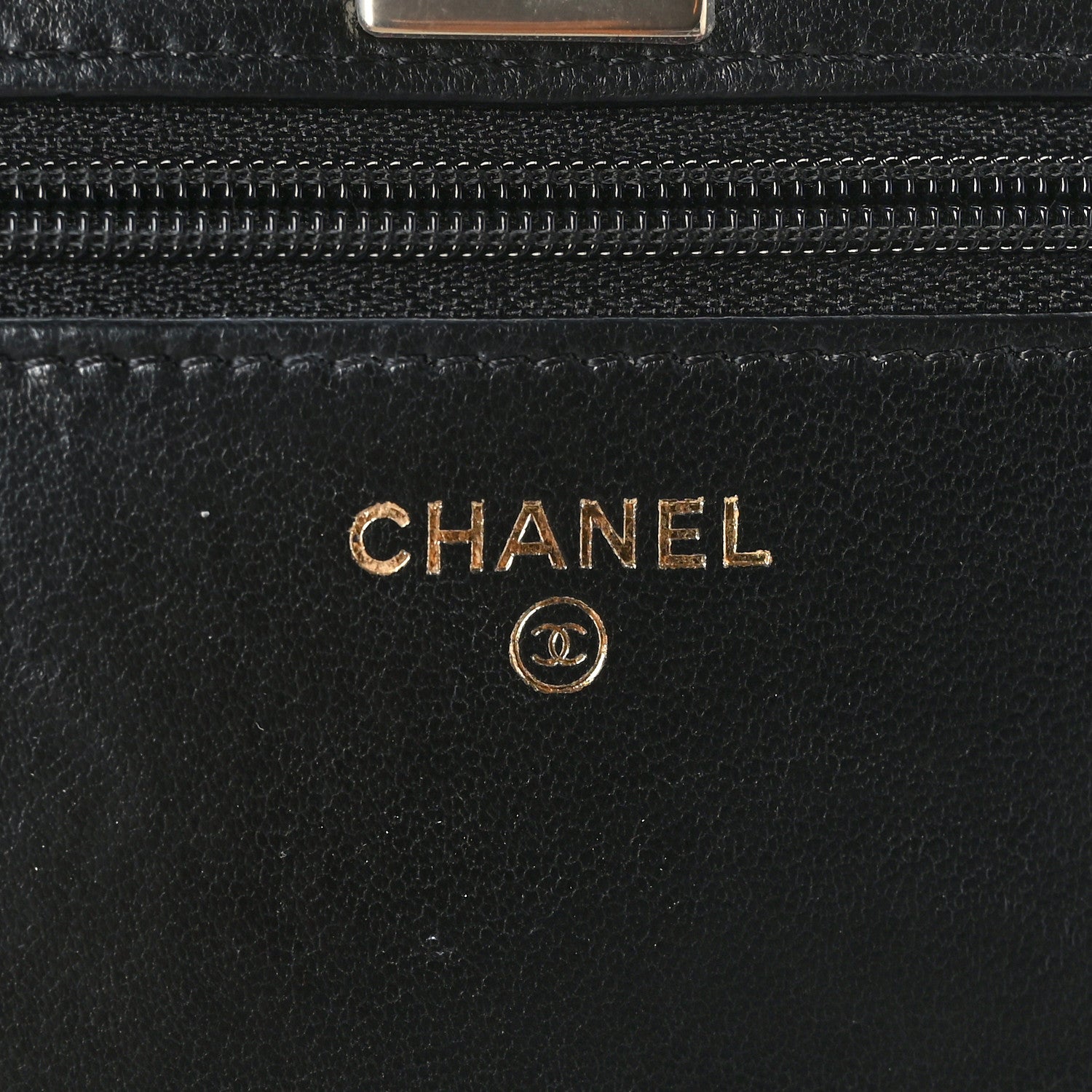 Chanel Lambskin Quilted Trendy CC Wallet On Chain WOC Black 6 of 10