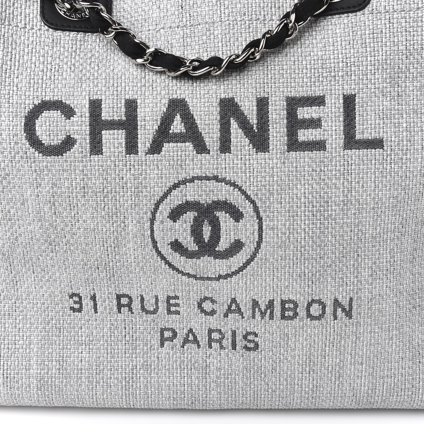 Canvas Deauville Large Tote Grey