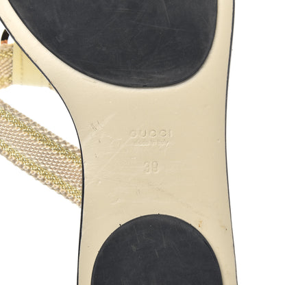 Gucci Web Thong Sandals 39 Beige 7 of 8