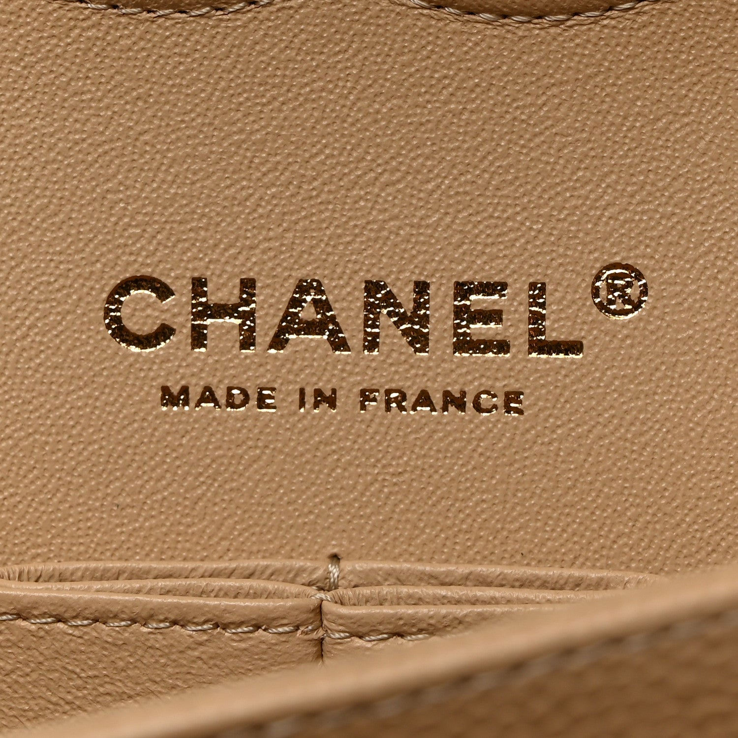 Chanel Caviar Quilted Medium Double Flap Beige 6 of 11