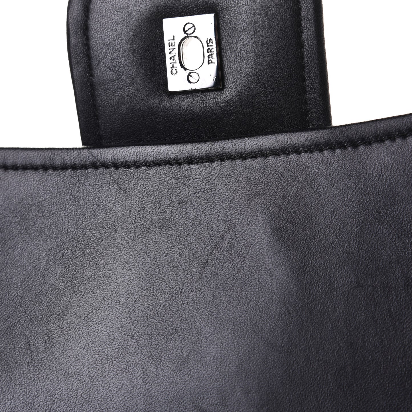 Lambskin Quilted Elementary Chic Flap Black