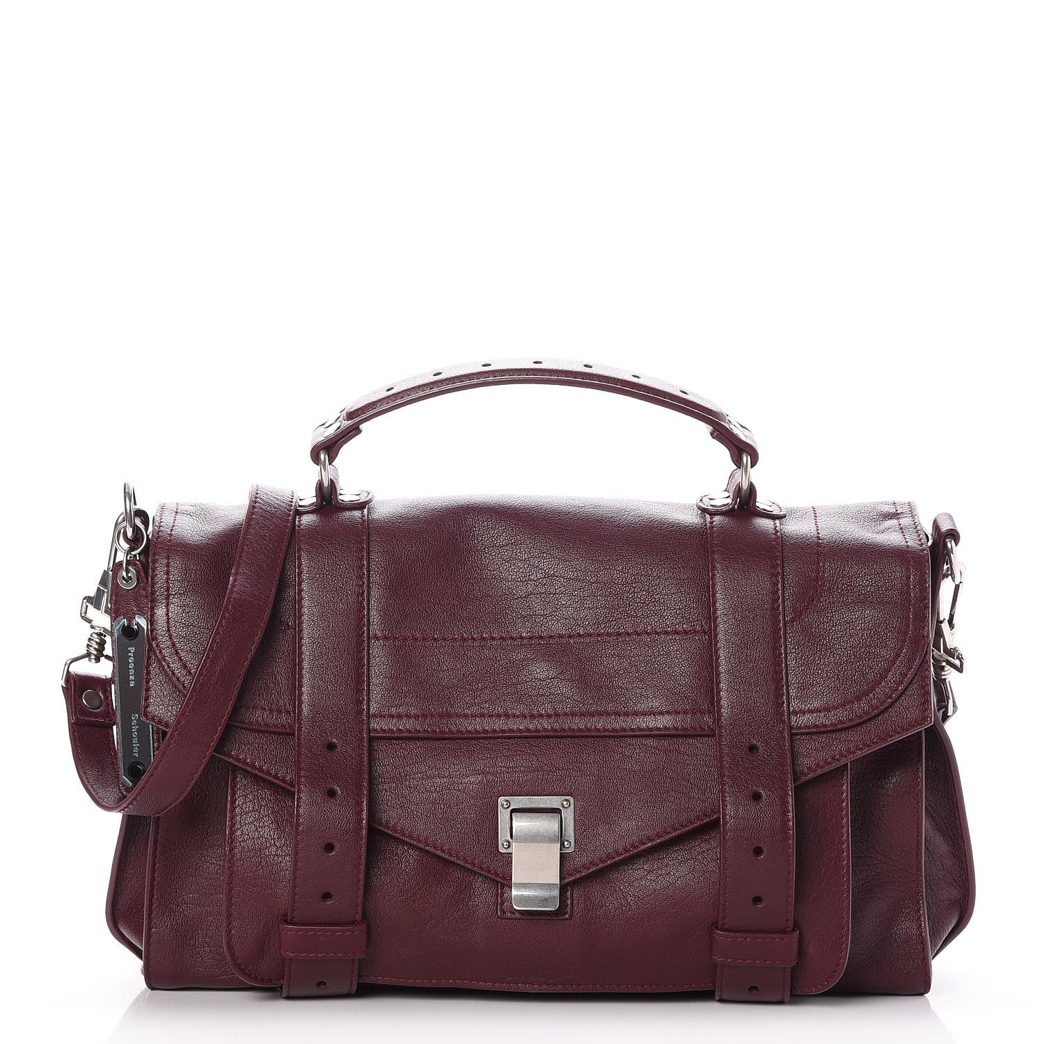 Proenza Schouler Lambskin Medium PS1 Satchel Oxblood 1 of 7
