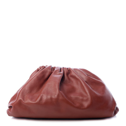 Bottega Veneta Smooth Butter Calf The Pouch Oversized Clutch Rust 1 of 8