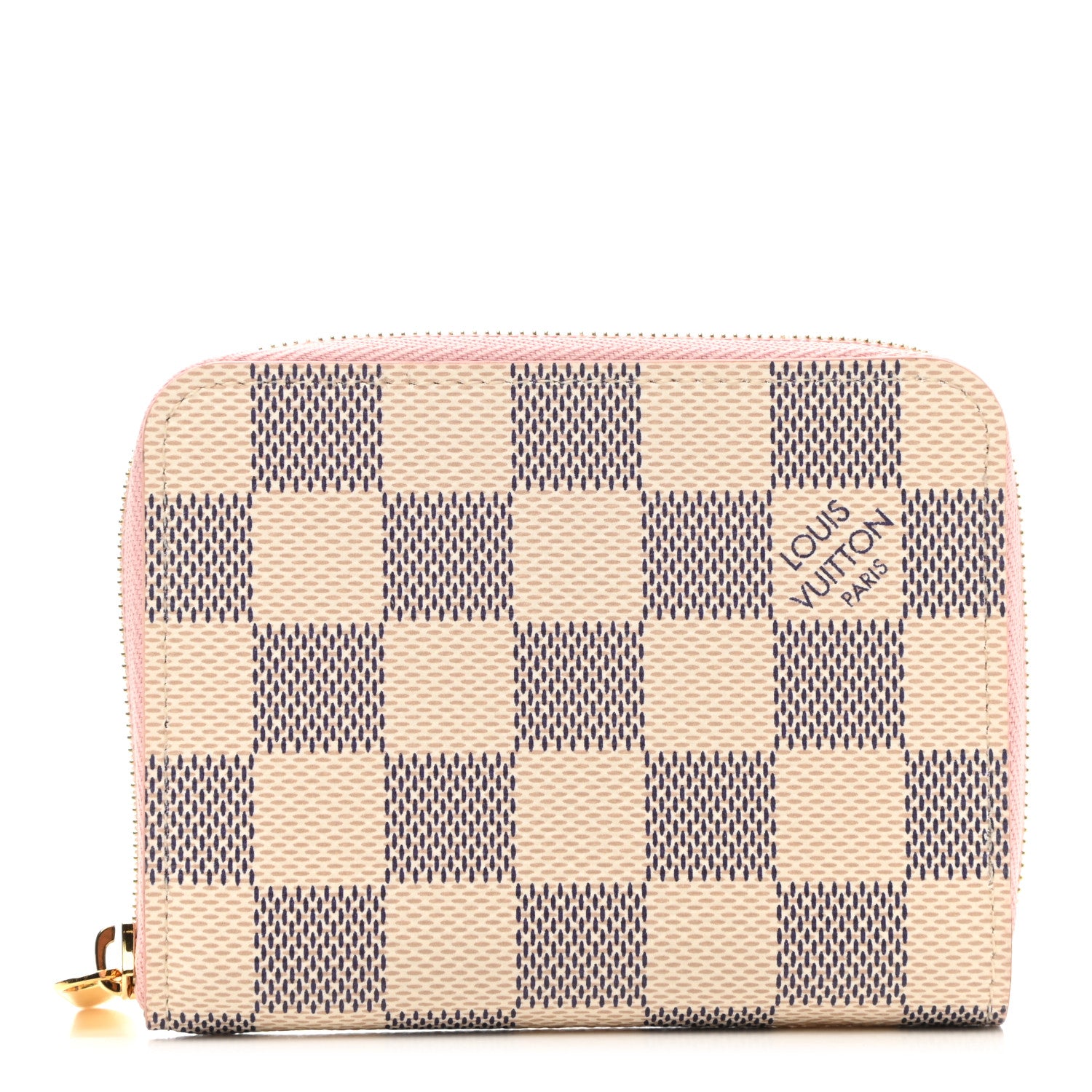 Louis Vuitton Damier Azur Zippy Coin Purse Rose Ballerine 1 of 7