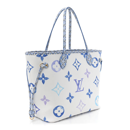 Louis Vuitton Monogram Giant By The Pool 2.0 Neverfull MM Blue 4 of 10