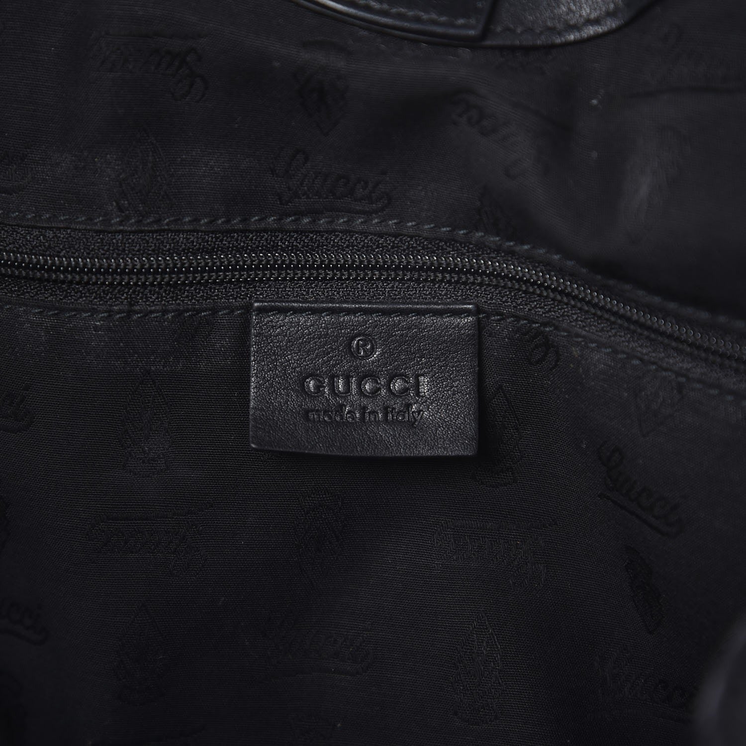 Gucci Guccissima Medium Sukey Tote Black 6 of 12