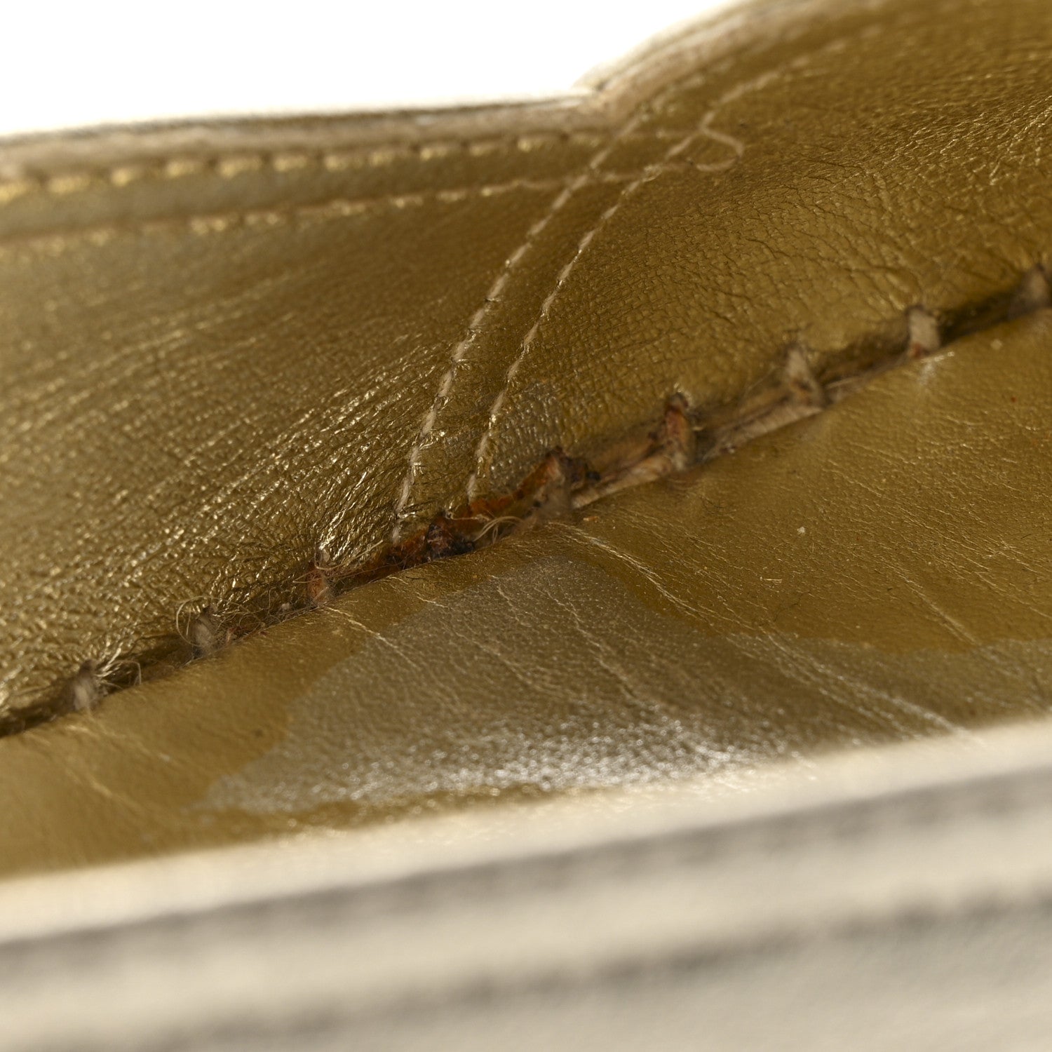 Saint Laurent Metallic Lambskin Monogram Espadrilles 38 Platino 13 of 13