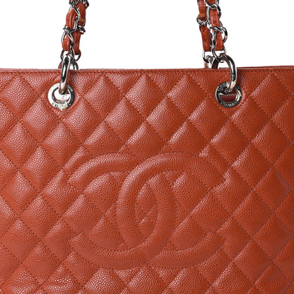 Chanel Caviar Quilted Grand Shopping Tote GST Orange 11 of 11