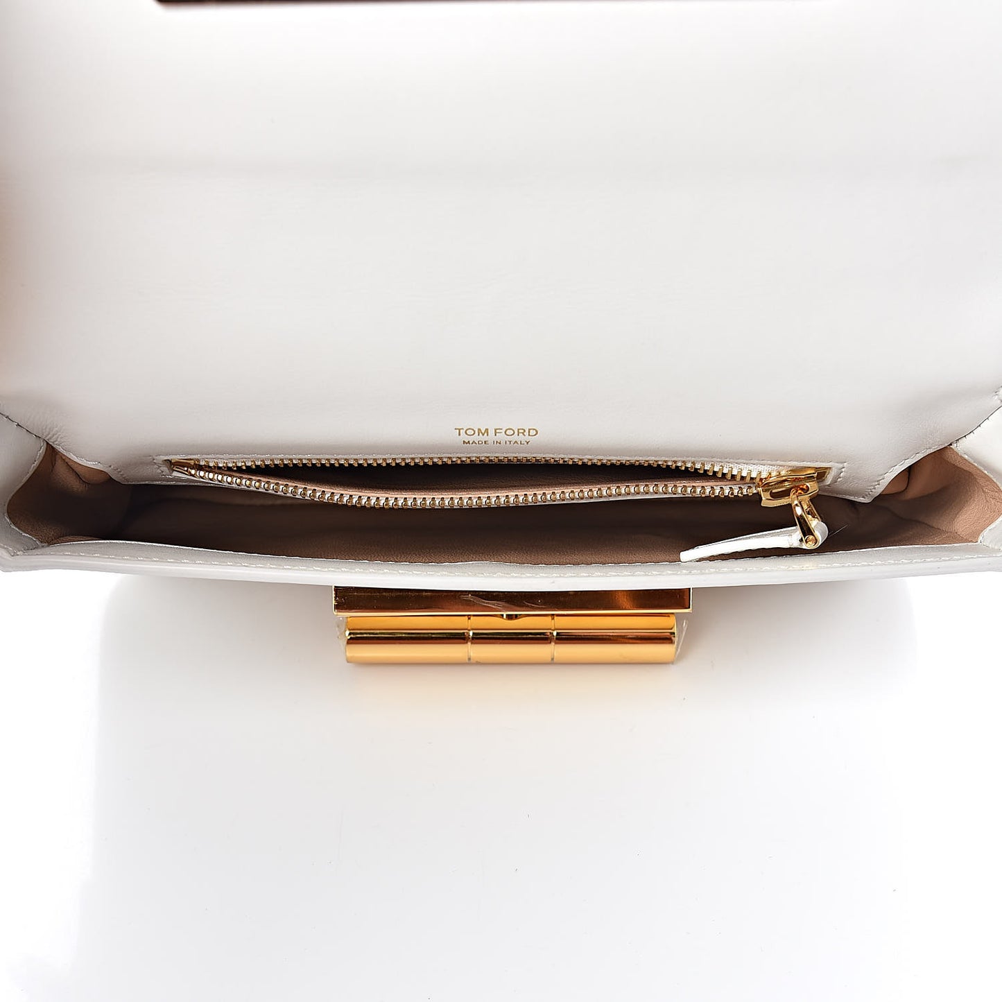 Calfskin Medium Natalia Chain Bag Chalk