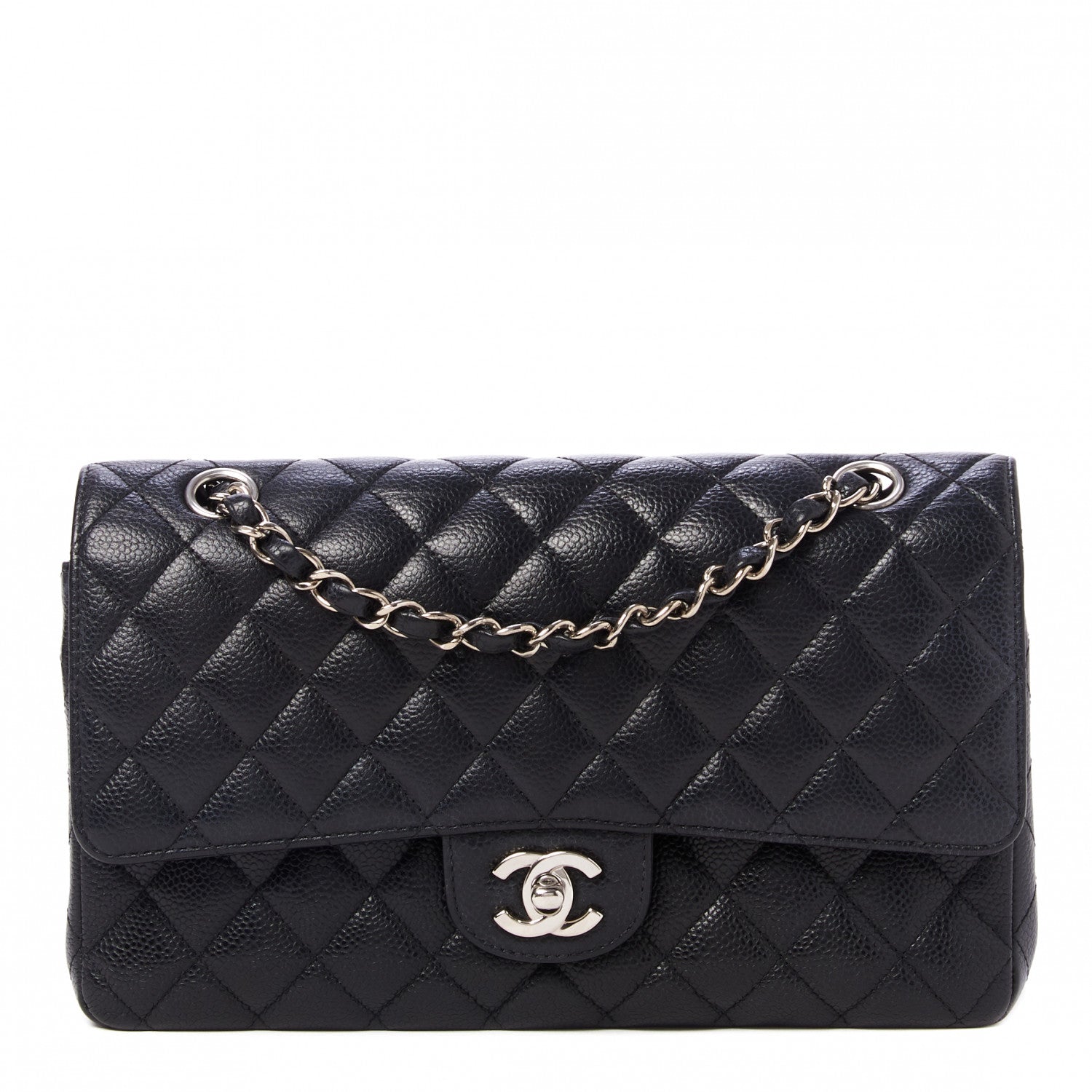 Chanel Caviar Quilted Medium Double Flap Black 1 of 9