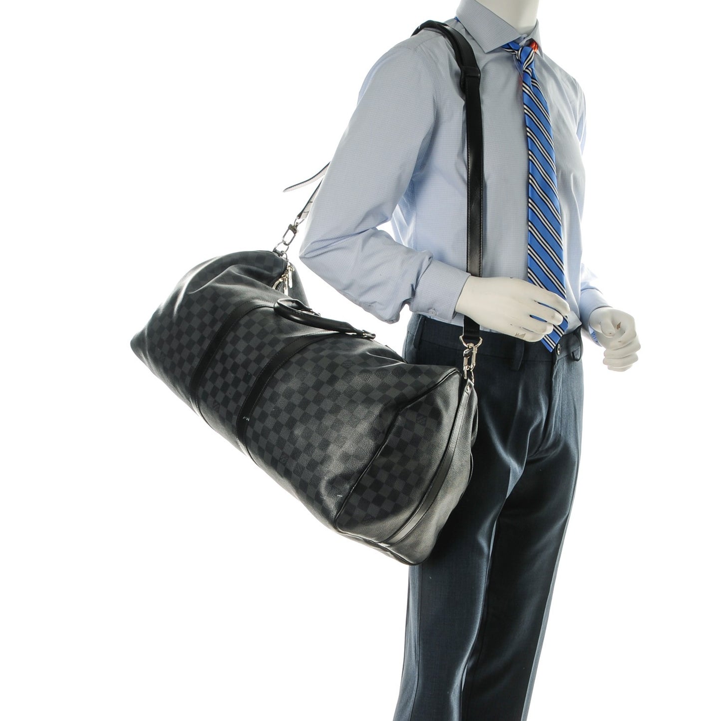 Damier Graphite Keepall Bandouliere 55