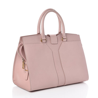 Saint Laurent Textured Calfskin Medium Cabas ChYc Light Pink 3 of 9