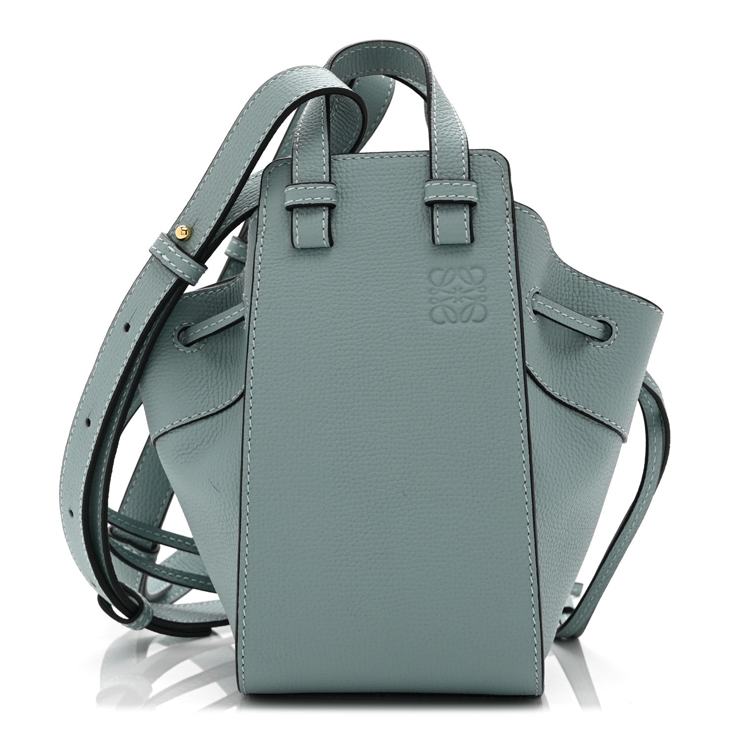 Loewe Pebble Grain Calfskin Mini Hammock Shoulder Bag Light Blue 1 of 10