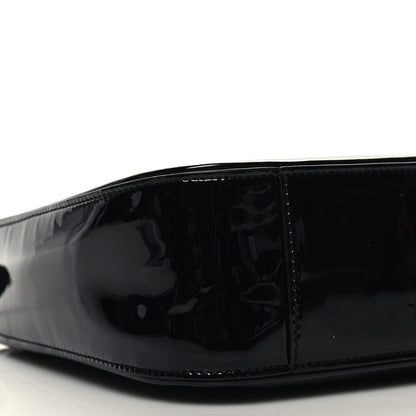 Saint Laurent Patent Le 5 A 7 Hobo Black 9 of 10