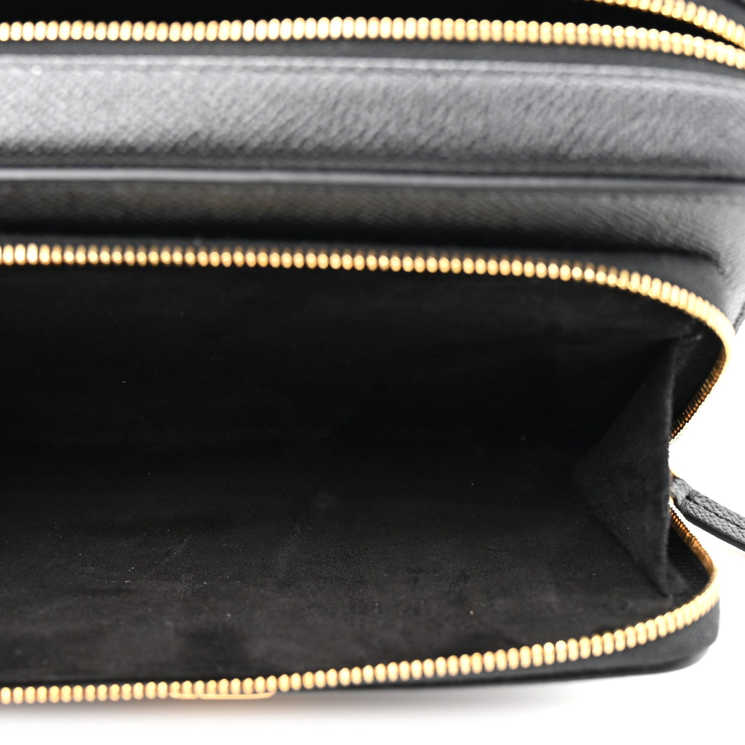 Christian Dior Grained Calfskin Caro Double Pouch Black 5 of 11