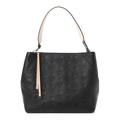 MCM Calfskin Ottomar Medium Klara Hobo Black 1 of 9