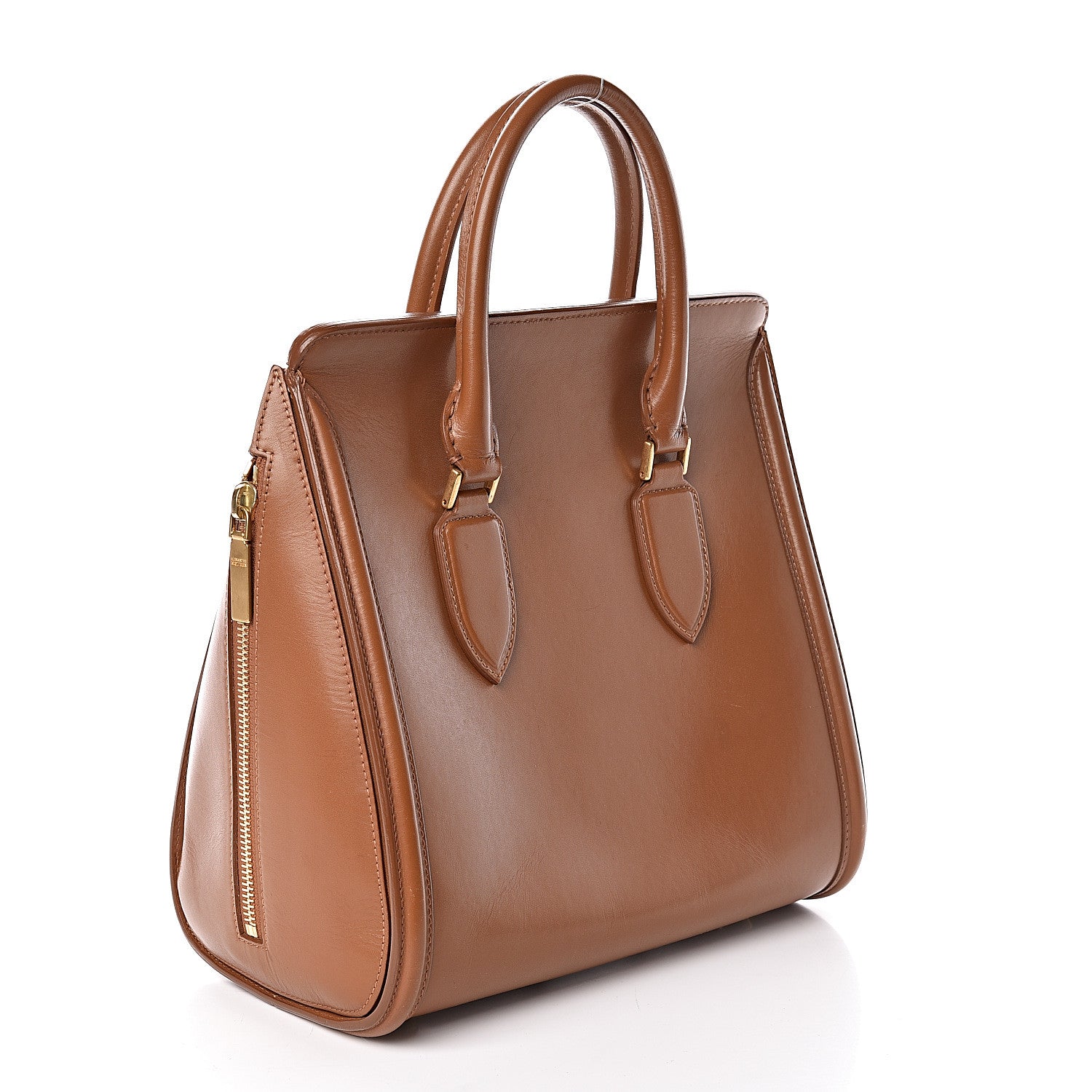 Alexander McQueen Calfskin Large Heroine Camel 3 of 14