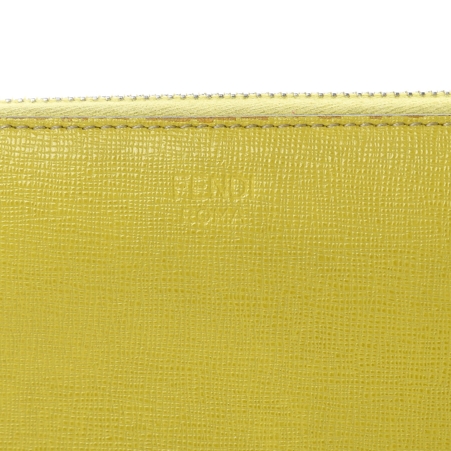 Fendi Vitello Elite Monster Eyes Inlay Bi-Color Zip Around Wallet Cedro Rosso Multicolor 12 of 13