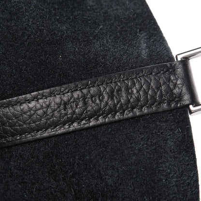 Hermes Taurillon Clemence Matte Alligator Picotin Lock Touch 22 MM Black 7 of 10