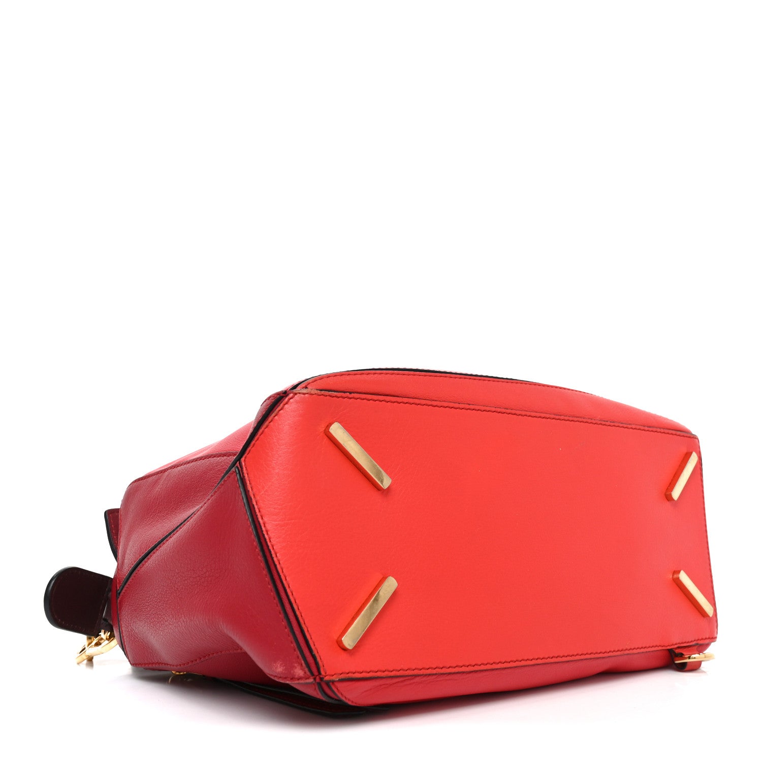 Loewe Calfskin Colorblock Medium Puzzle Bag Red 4 of 9