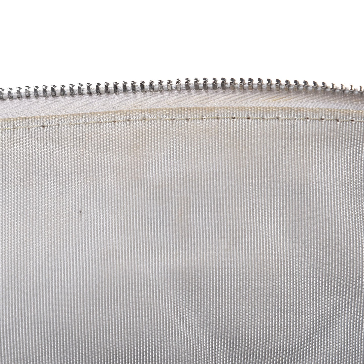 Metallic Calfskin Quilted Large Cosmo Cosmetic Case Silver