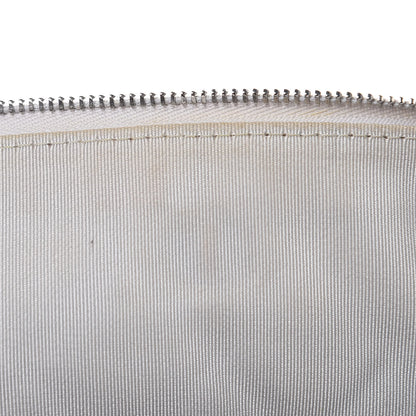 Chanel Metallic Calfskin Quilted Large Cosmo Cosmetic Case Silver 10 of 13