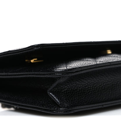 Chanel Caviar Quilted Wallet on Chain WOC Black 10 of 11