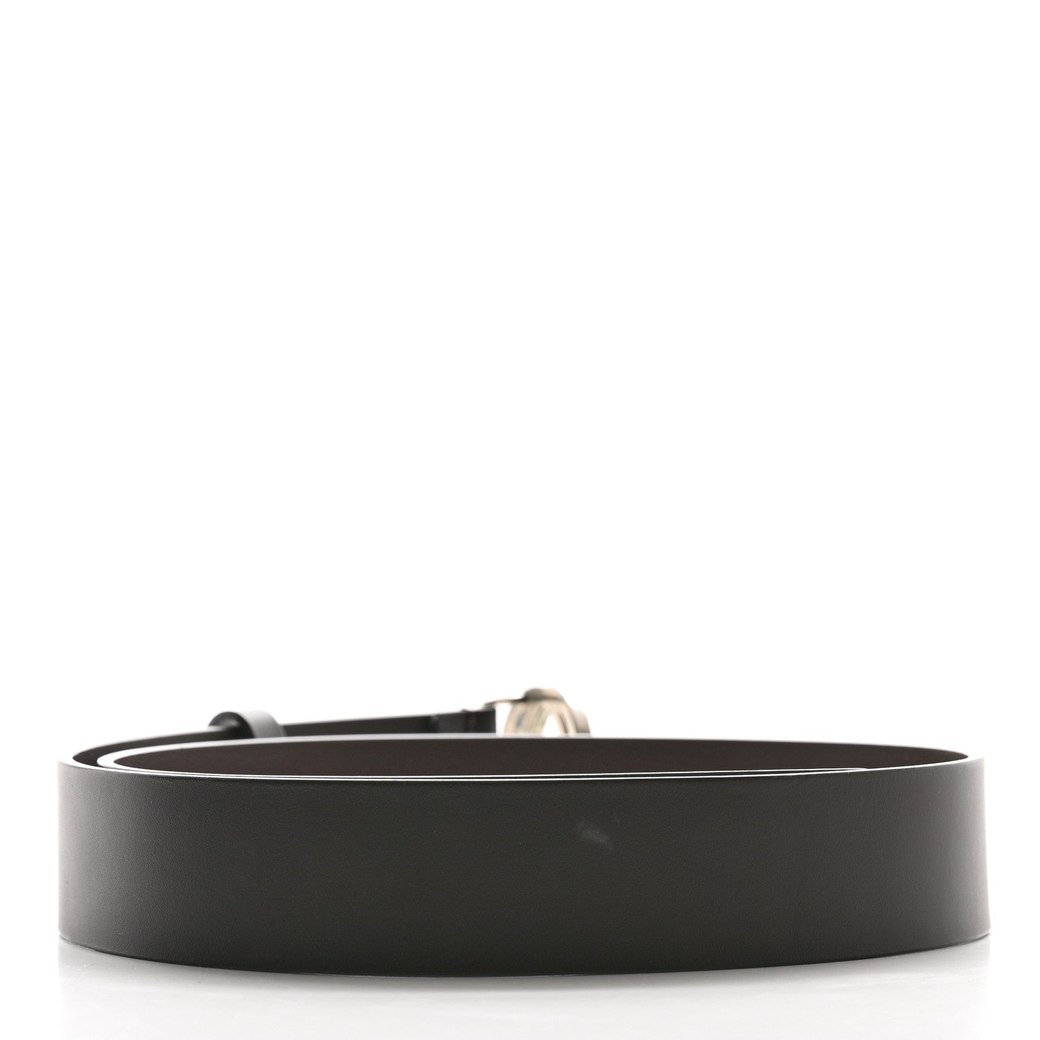 Gucci Selleria Calfskin Nickel Interlocking G 37mm Belt 85 34 Black 2 of 6