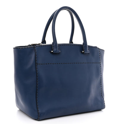 Prada City Calf Small Hand Stitched Galleria Double Zip Tote Bleuette 3 of 15