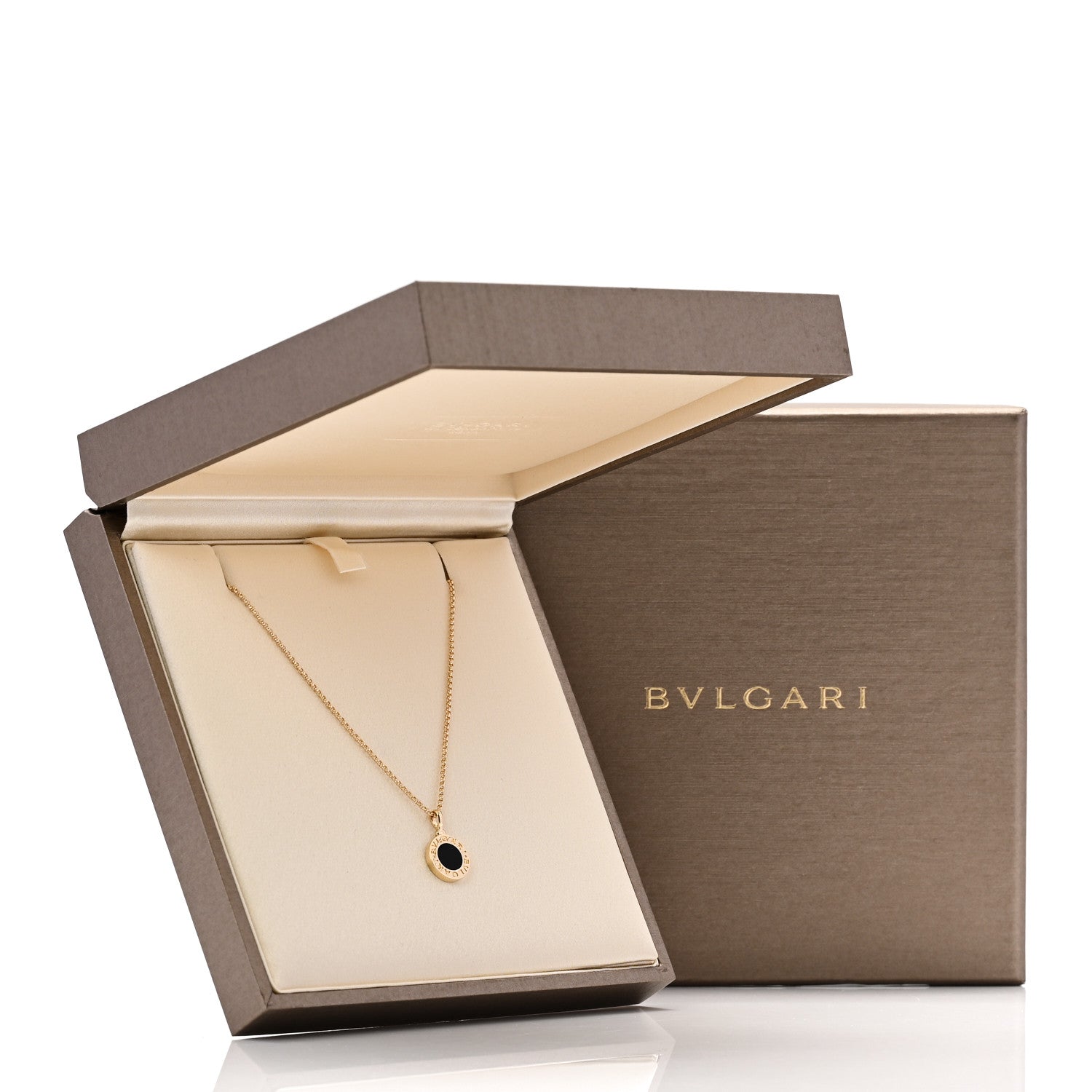 Bulgari 18K Yellow Gold Black Onyx BVLGARI BVLGARI Pendant Necklace 6 of 6