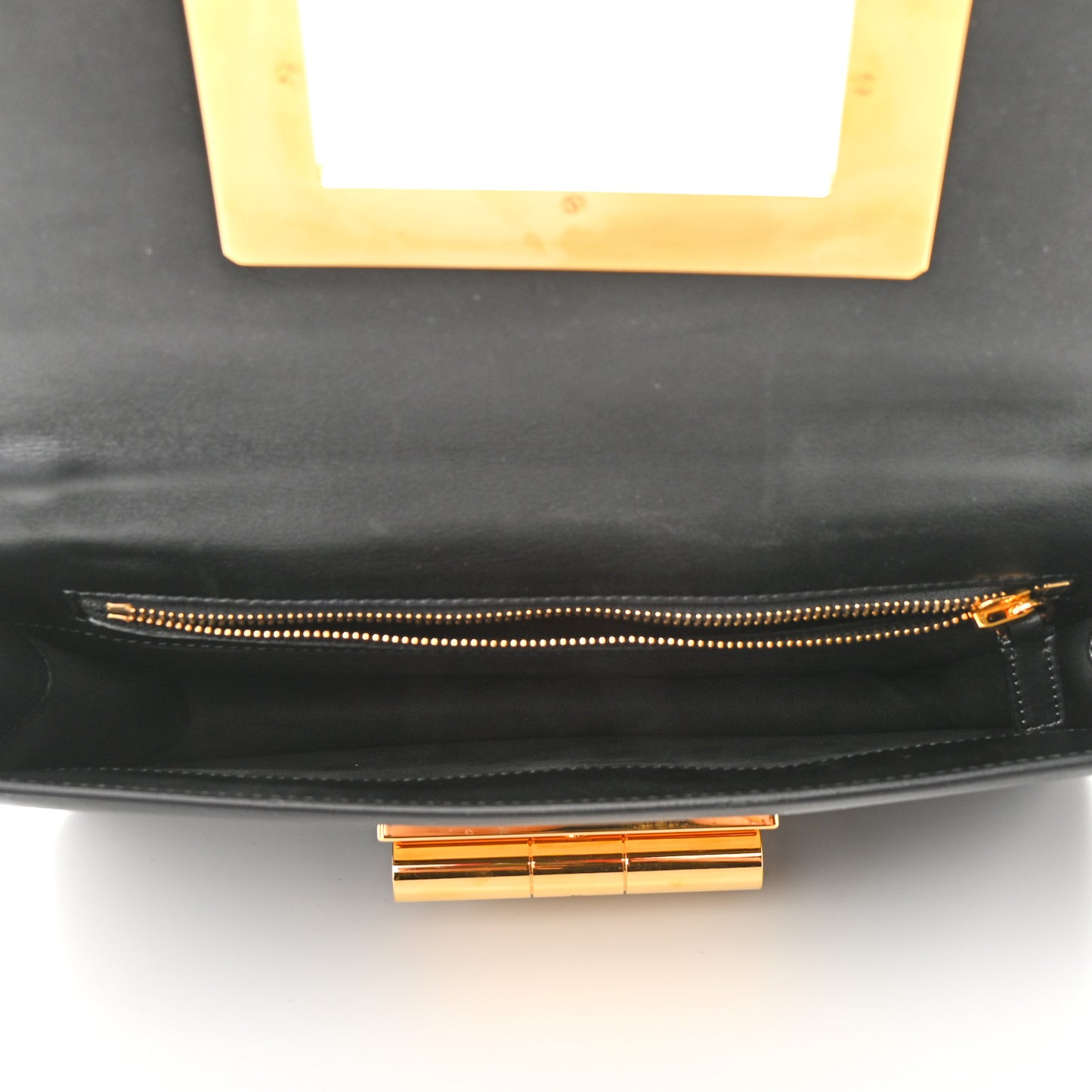 Calfskin Maxi Chain Natalia Large Shoulder Bag Black