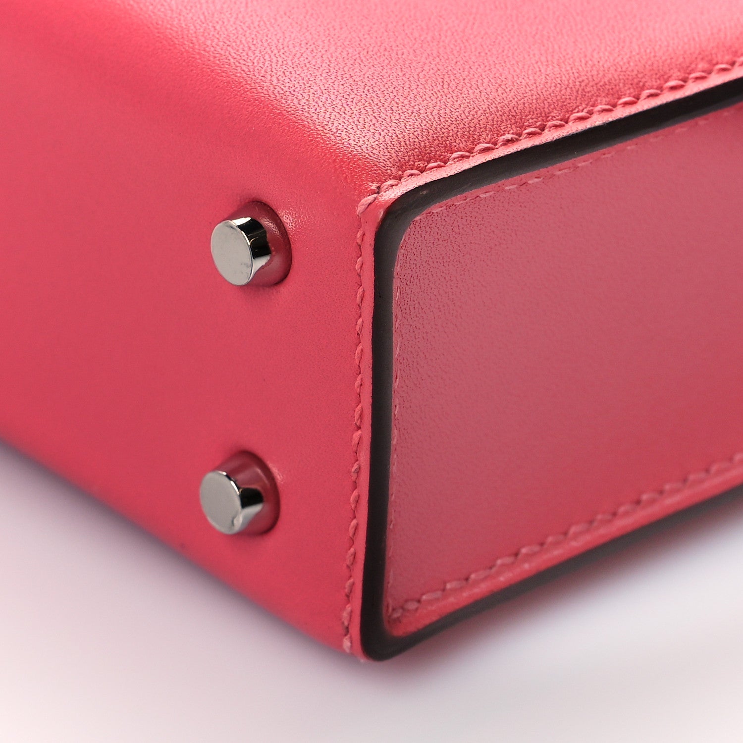 Hermes Tadelakt Mini Verrou Chaine Bag Rose Lipstick 9 of 9